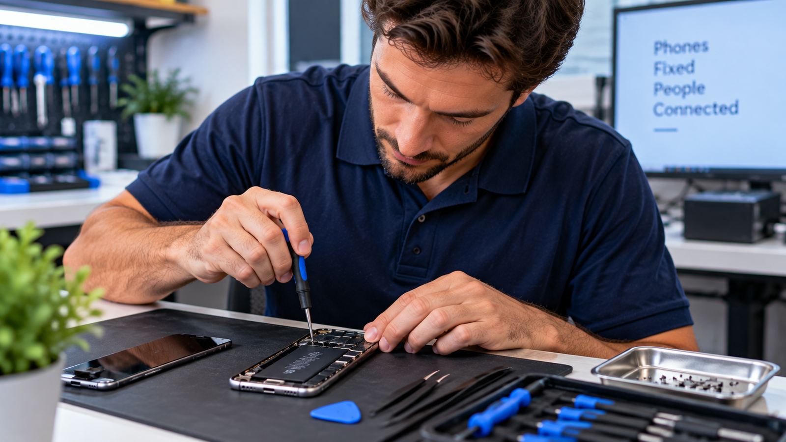 Mobile phone repair technician in Perth
