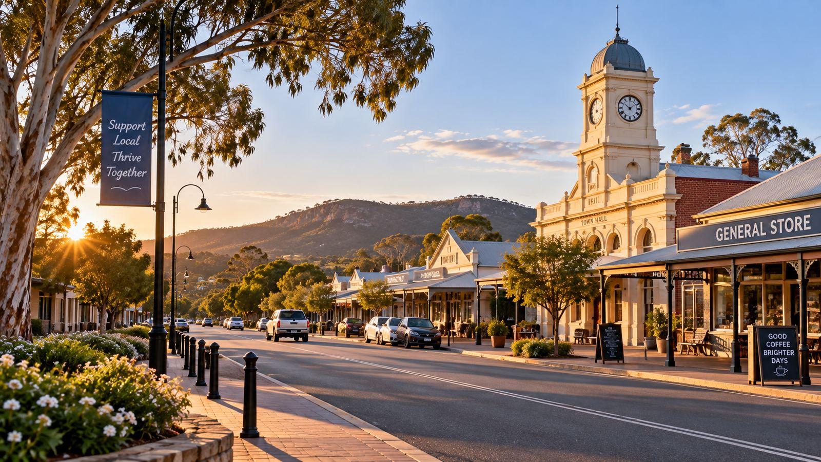 Regional Western Australia town street